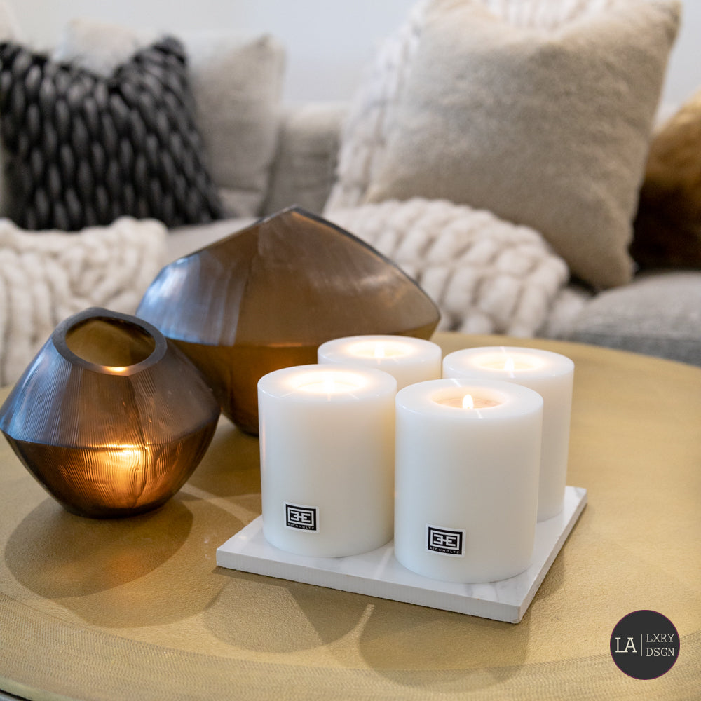 ARTIFICIAL CANDLE Eichholtz Ø 7 X H. 9 CM SET OF 4