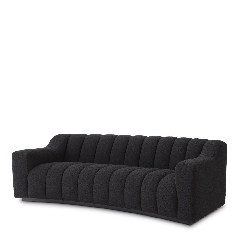 Sofa Eichholtz Kelly S Bouclé black
