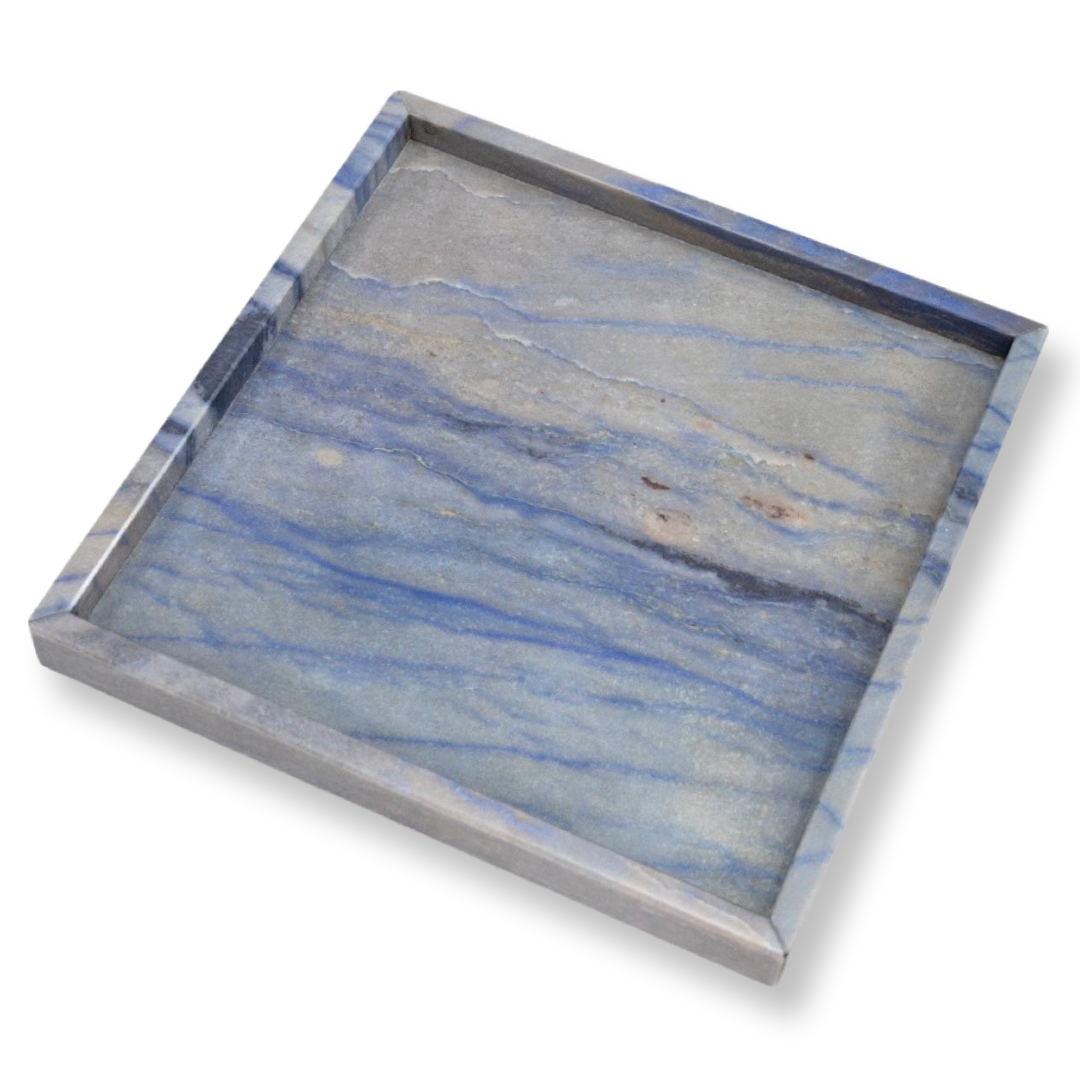 Tray Marble Azul L