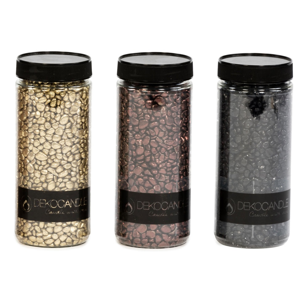 deco stones dekocandle glitter rocks copper