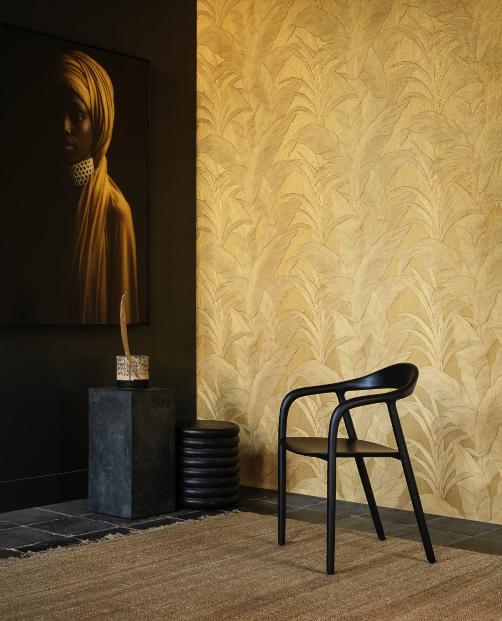 Arte Behang Monsoon 2.0 Musa 75004B Gold Leaf