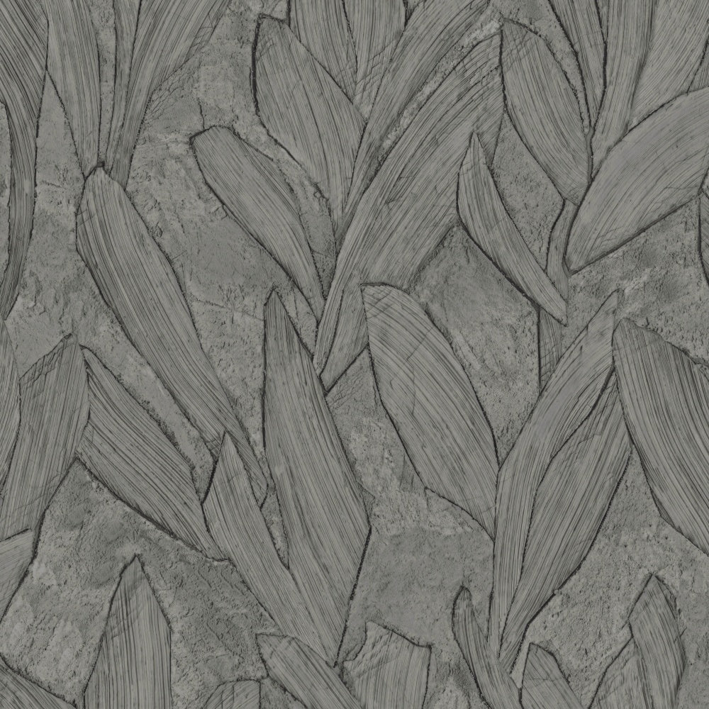 Arte Behang Sculptura Piante 42524 deep slate